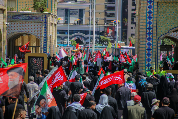 تصاویر/ مراسم تشییع پیکر مطهر رهبر شهید انقلاب در مشهد مقدس