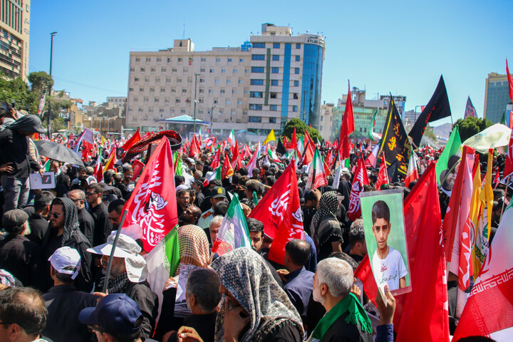 تصاویر/ مراسم تشییع پیکر مطهر رهبر شهید انقلاب در مشهد مقدس