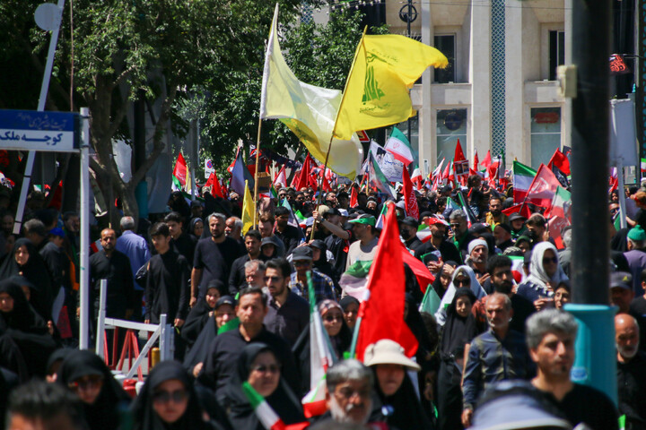 تصاویر/ مراسم تشییع پیکر مطهر رهبر شهید انقلاب در مشهد مقدس