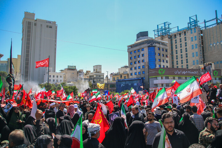 تصاویر/ مراسم تشییع پیکر مطهر رهبر شهید انقلاب در مشهد مقدس