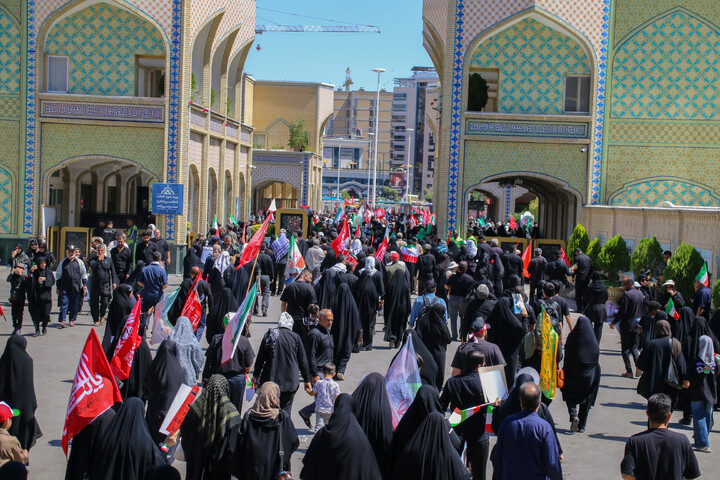 تصاویر/ مراسم تشییع پیکر مطهر رهبر شهید انقلاب در مشهد مقدس
