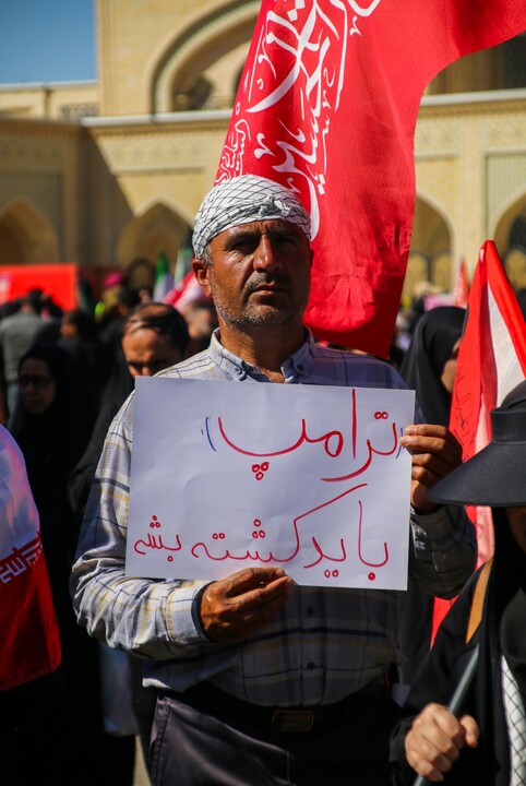 تصاویر/ مراسم تشییع پیکر مطهر رهبر شهید انقلاب در مشهد مقدس