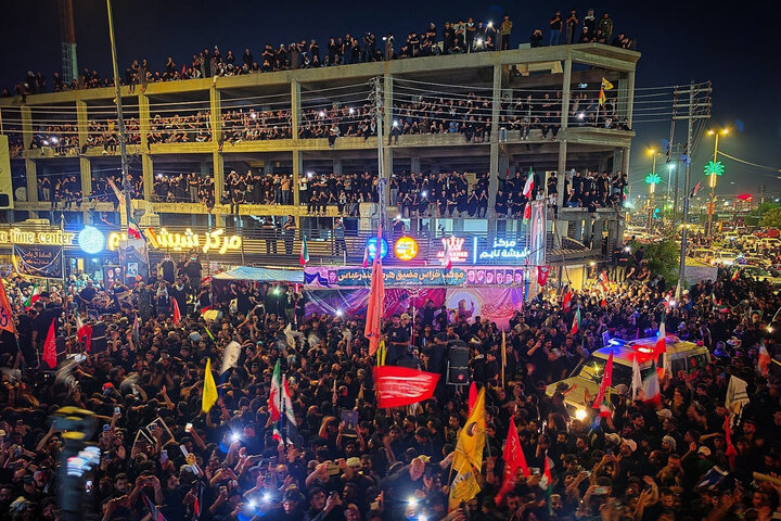 تصاویر/ تشییع تاریخی رهبر شهید انقلاب در کربلا