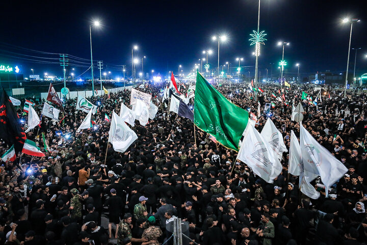 تصاویر/ تشییع تاریخی رهبر شهید انقلاب در کربلا