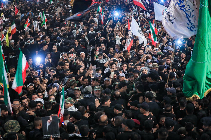 تصاویر/ تشییع تاریخی رهبر شهید انقلاب در کربلا