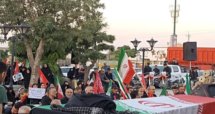 تصاویر/ کاروان عزاداری و خونخواهی رهبر شهید انقلاب در شهر بهار