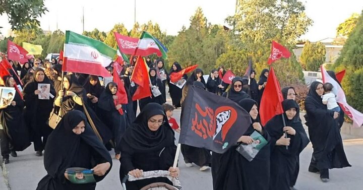 تصاویر/ کاروان عزاداری و خونخواهی رهبر شهید انقلاب در شهر بهار