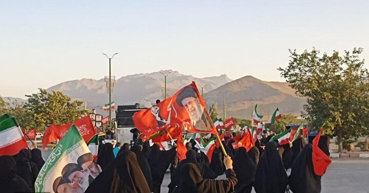 تصاویر/ کاروان عزاداری و خونخواهی رهبر شهید انقلاب در شهر بهار