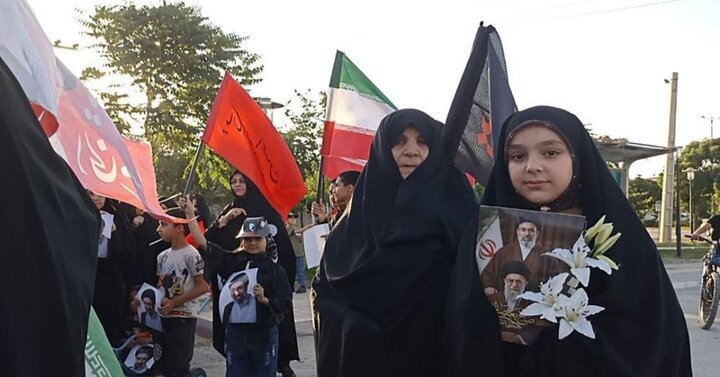 تصاویر/ کاروان عزاداری و خونخواهی رهبر شهید انقلاب در شهر بهار