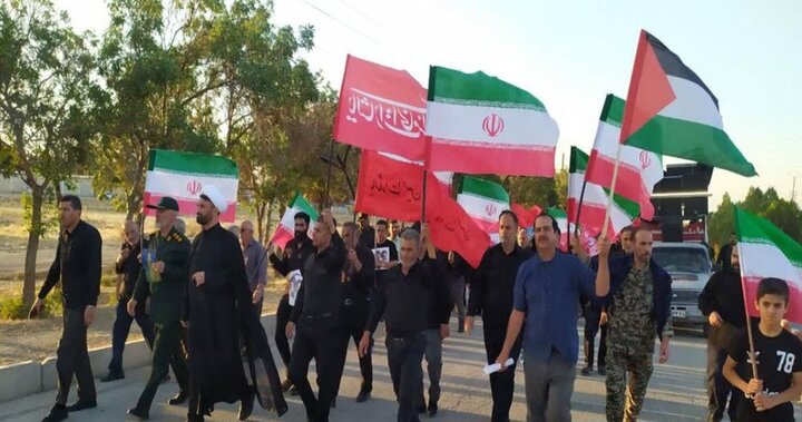 تصاویر/ کاروان عزاداری و خونخواهی رهبر شهید انقلاب در شهر بهار