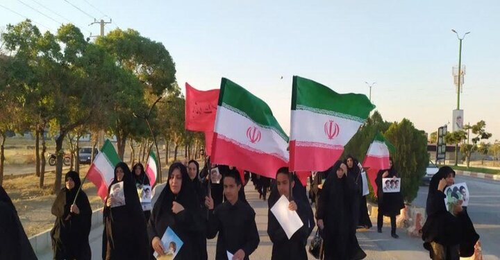 تصاویر/ کاروان عزاداری و خونخواهی رهبر شهید انقلاب در شهر بهار