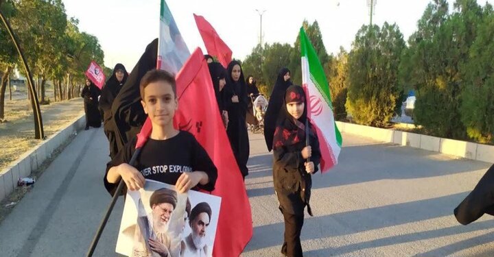 تصاویر/ کاروان عزاداری و خونخواهی رهبر شهید انقلاب در شهر بهار