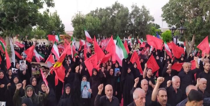 تصاویر/ کاروان عزاداری و خونخواهی رهبر شهید انقلاب در شهر بهار