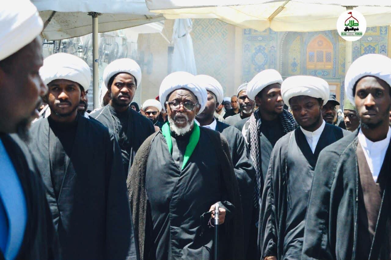 Présence du cheikh Ibrahim Zakzaky aux funérailles du Guide martyr + Photos