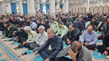 نماز جمعه جم به روایت تصویر