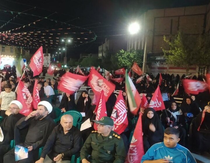 تصاویر/ مراسم شام غریبان امام شهید در فامنین