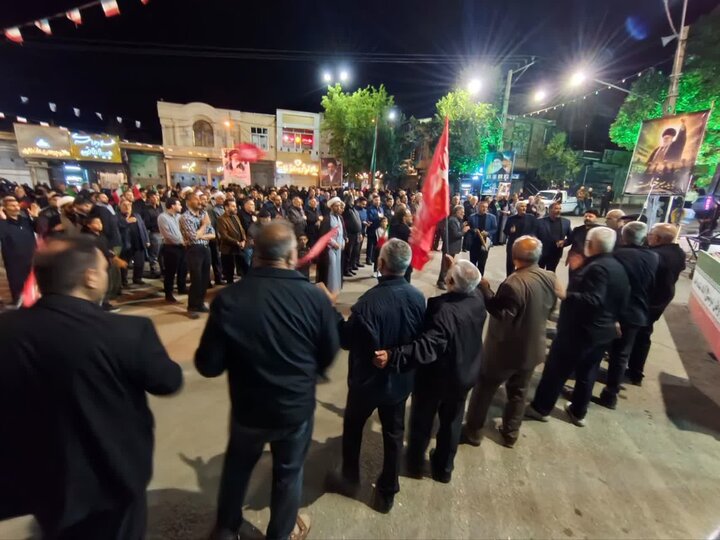 تصاویر/ صد و سی و یکمین موج از اجتماعات شبانه سراسری در چالدران