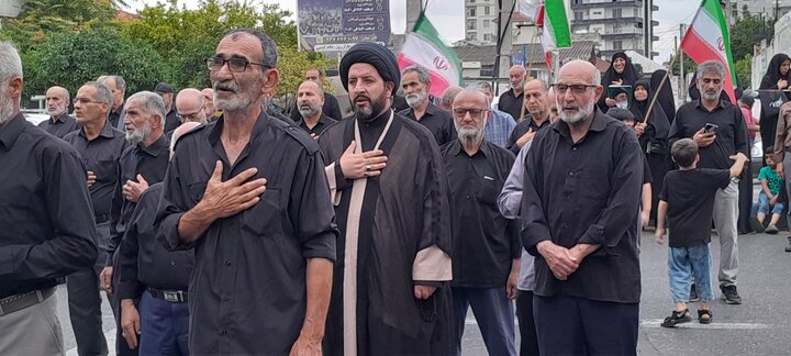 تصاویر/ راهپیمایی جاماندگان از تشییع رهبر شهید (ره) در فریدونکنار