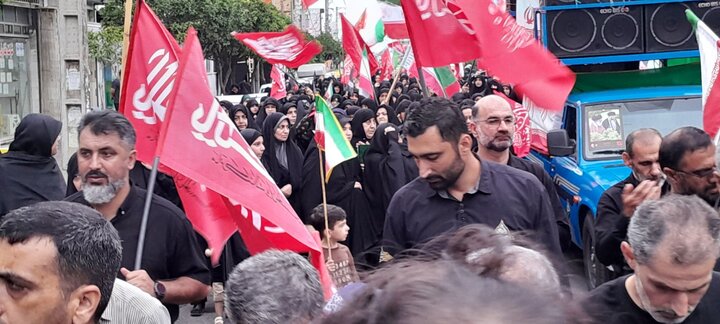 تصاویر/ راهپیمایی جاماندگان از تشییع رهبر شهید (ره) در فریدونکنار