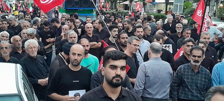 تصاویر/ راهپیمایی جاماندگان از تشییع رهبر شهید (ره) در فریدونکنار