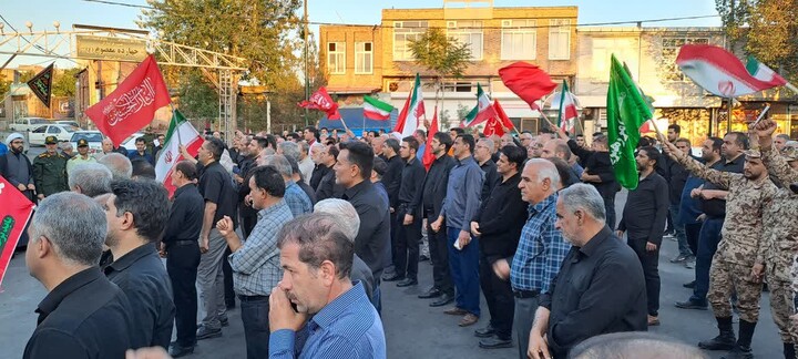 تصاویر / مراسم عزاداری خیابانی در شام غریبان قائد شهید انقلاب در اسکو