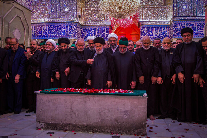 Photos/Karbala en deuil : L’ultime hommage au Grand Ayatollah martyr Sayyid Ali Khamenei
