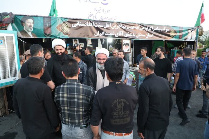 بازدید حجت‌الاسلام والمسلمین مطیعی از مواکب خدمت‌رسانی به عزاداران مراسم تشییع قائد شهید امت