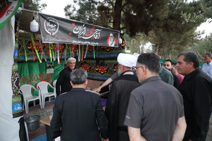 بازدید حجت‌الاسلام والمسلمین مطیعی از مواکب خدمت‌رسانی به عزاداران مراسم تشییع قائد شهید امت