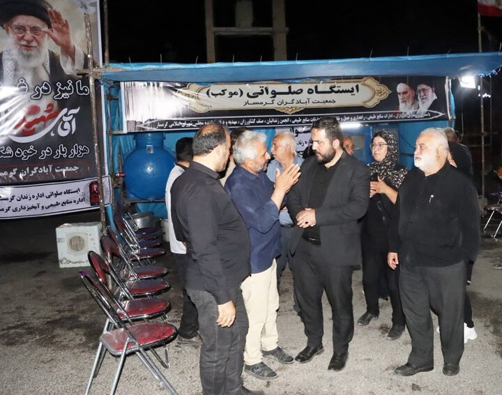 تصاویر/ بازدید دادستان عمومی و انقلاب گرمسار از مواکب خدمت‌رسانی به زائران مراسم بدرقه قائد شهید امت جهان اسلام