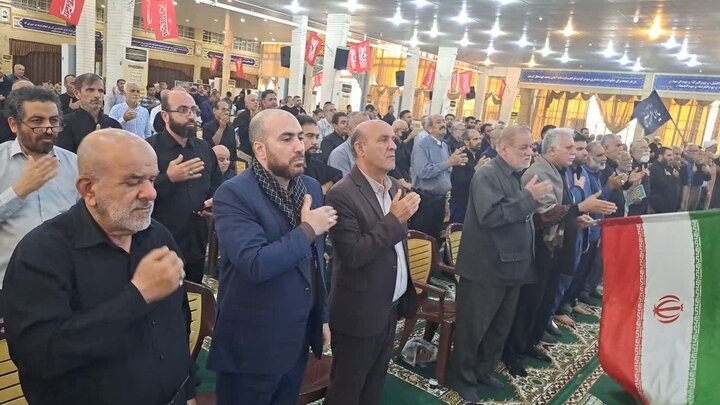 تصاویر/ مراسم سوگواری و عزاداری امام شهید در مصلای جمعه بوشهر