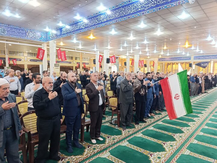 تصاویر/ مراسم سوگواری و عزاداری امام شهید در مصلای جمعه بوشهر