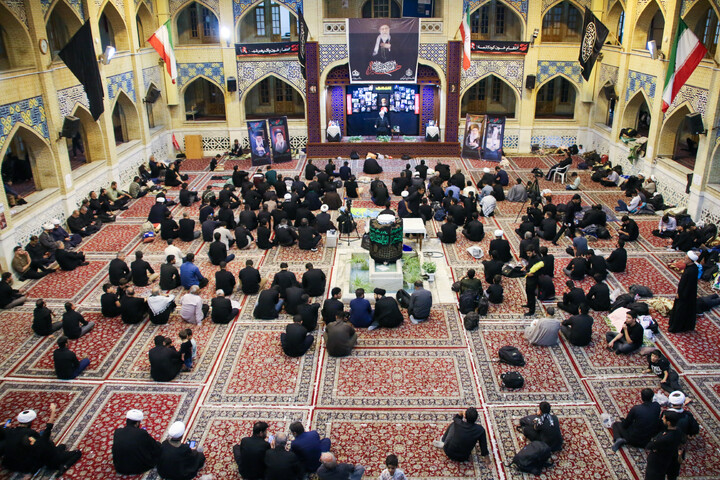 تصاویر/ عزاداری طلاب استان کرمان در مدرسه علمیه نواب مشهد مقدس