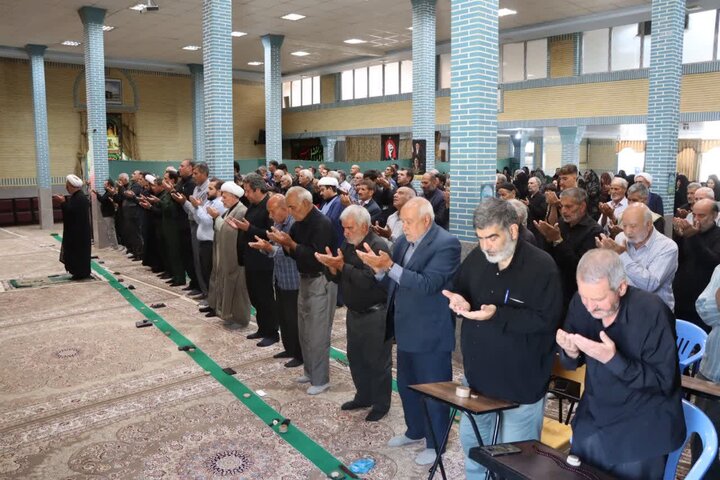 تصاویر/ آیین عبادی سیاسی نماز جمعه نوشین شهر