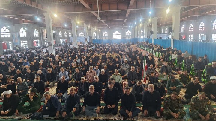 تصاویر/ آیین عبادی سیاسی نماز جمعه شهرستان سراب