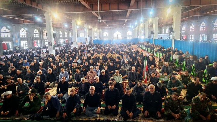 تصاویر/ آیین عبادی سیاسی نماز جمعه شهرستان سراب