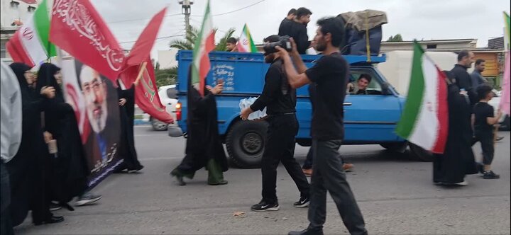 تصاویر/ برپایی موکب در مسیر کاروان جاماندگان تشییع رهبر شهید (ره) در بابلسر