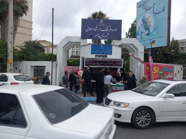 تصاویر/ برپایی موکب در مسیر کاروان جاماندگان تشییع رهبر شهید (ره) در بابلسر