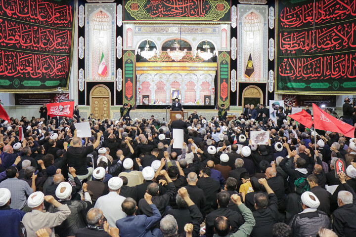 تصاویر/ مراسم ختم قائد شهید اُمت حضرت آیت‌ الله العظمی امام خامنه‌ای از طرف رهبر عظیم‌ الشأن انقلاب در حرم حضرت معصومه سلام‌الله‌علیها
