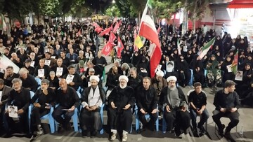 فیلم| فریاد خونخواهی رهبر شهید توسط مردم میاندوآب