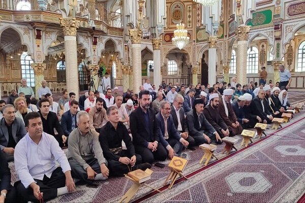 تصاویر/ بزرگداشت امام و رهبر شهید انقلاب در مسجد شافعی کرمانشاه با حضور استاندار