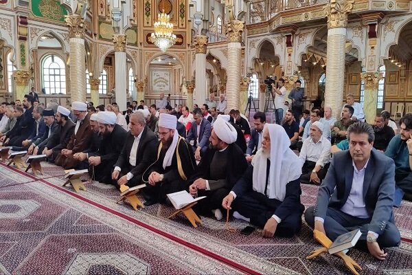 تصاویر/ بزرگداشت امام و رهبر شهید انقلاب در مسجد شافعی کرمانشاه با حضور استاندار