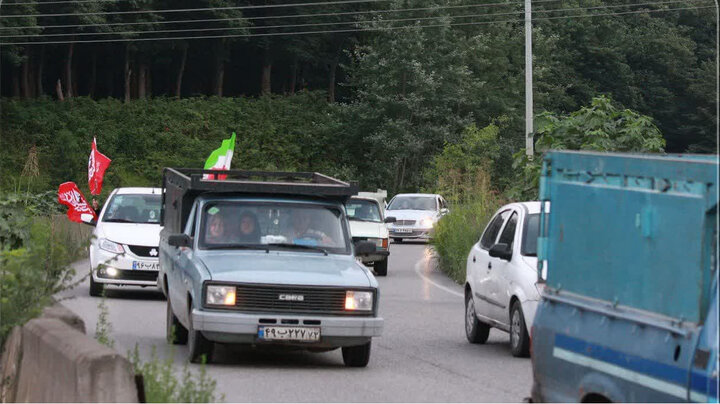 تصاویر/ ادامه برپایی کاروان خودرویی در شهرستان آمل