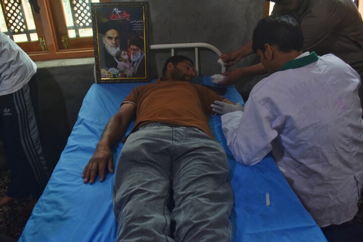 کشمیر میں شہدائے کربلا اور رہبرِ شہید انقلاب اسلامی کی یاد میں بلڈ ڈونیشن کیمپ کا انعقاد