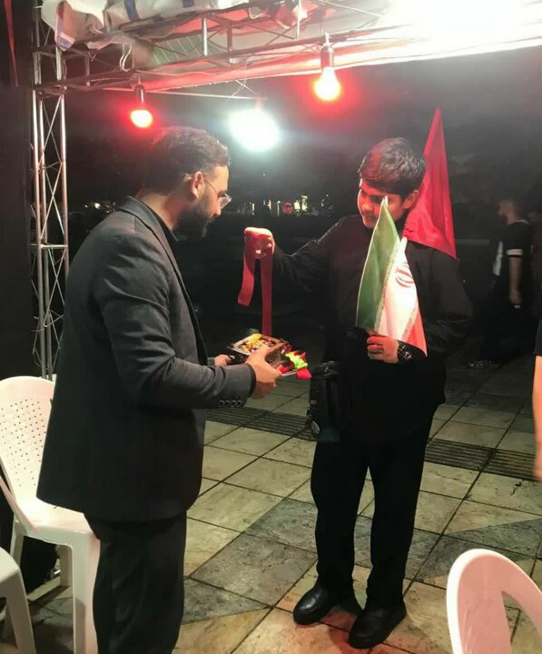 تصاویر/ برپایی موکب خدمت رسانی دانشگاه فرهنگیان مازندران در تجمع شبانه مردم ساری
