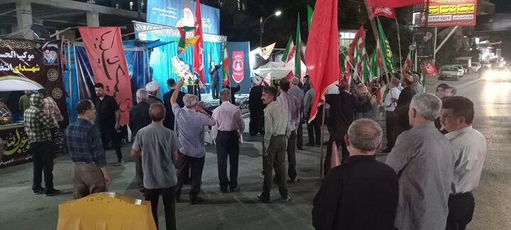 تصاویر/ تجمع شبانه مردمی در مرزن آباد