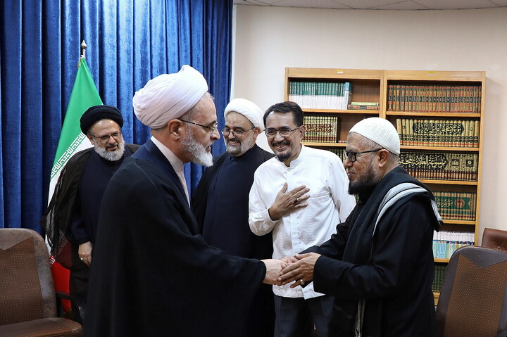 تصاویر/ دیدار جمعی از اندیشمندان اندونزیایی با آیت الله اعرافی