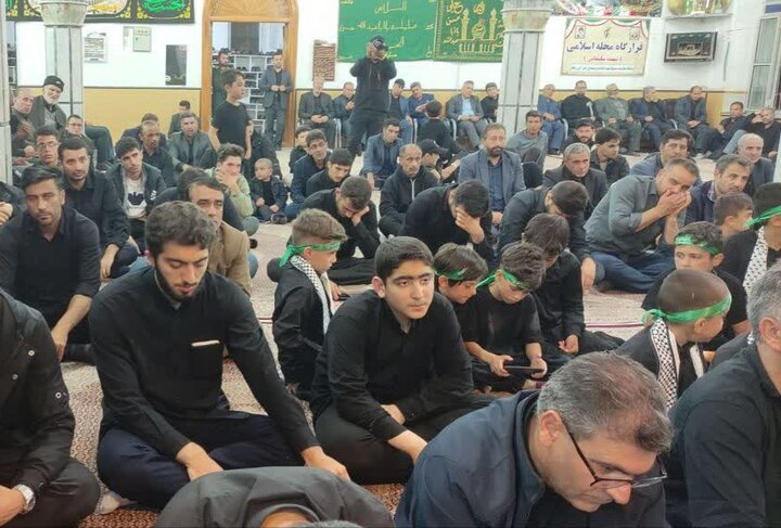 تصاویر/ مراسم عزاداری رهبر شهید انقلاب در شهرستان نمین