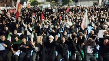تصاویر/ تجمع و عزاداری مردم میاندوآب در سوگ رهبر انقلاب