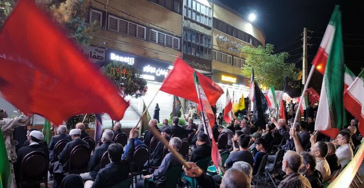 تصاویر/ مراسم سوگواری شب سوم رهبر شهید انقلاب