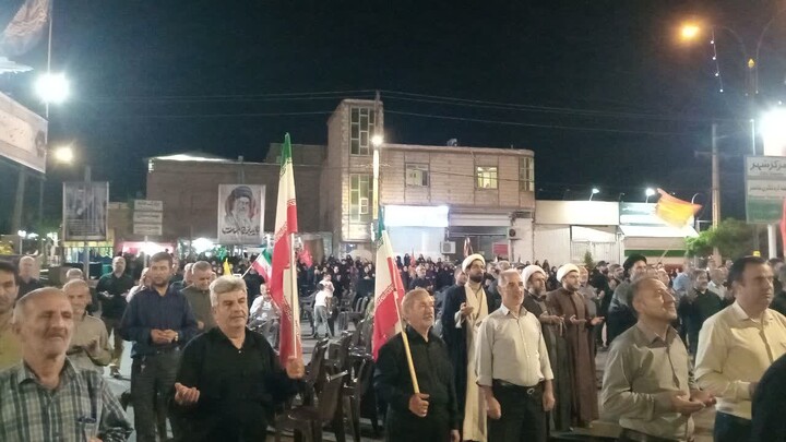 تصاویر/ اجتماع شبانه لبیک یا امام در طارم